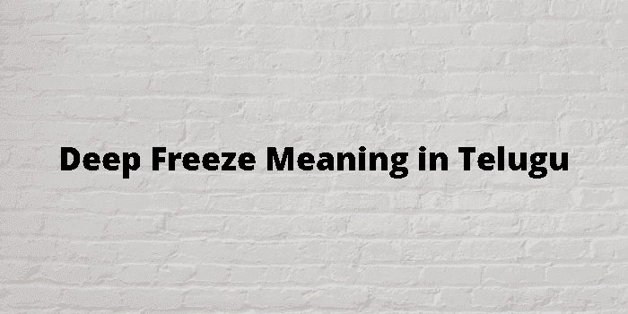 deep freeze