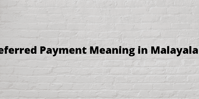 deferred payment