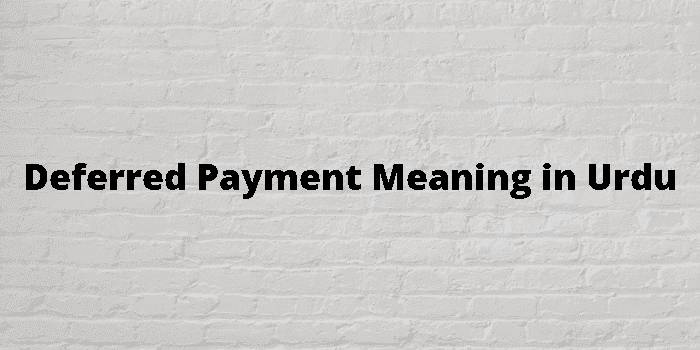 deferred payment