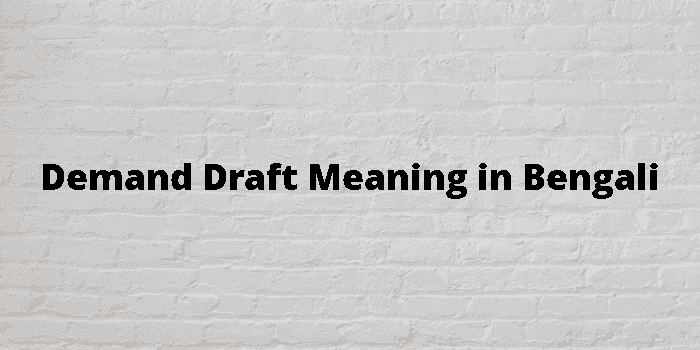 demand draft