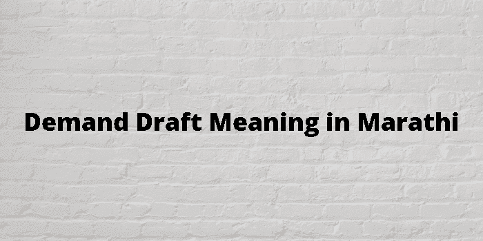 demand draft