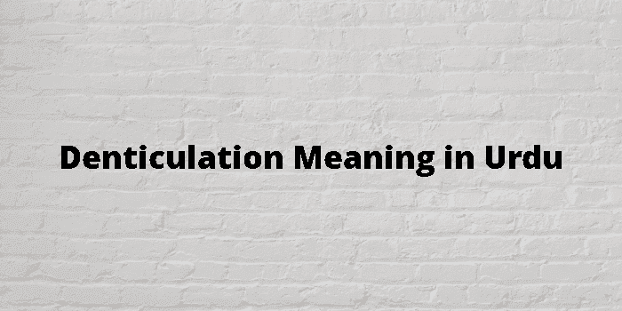 denticulation