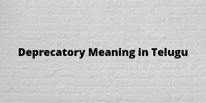 deprecatory