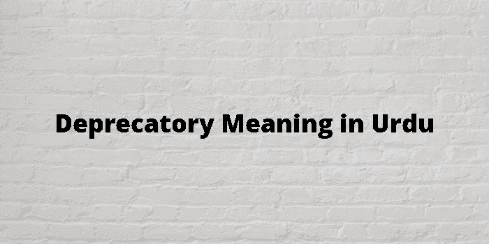 deprecatory