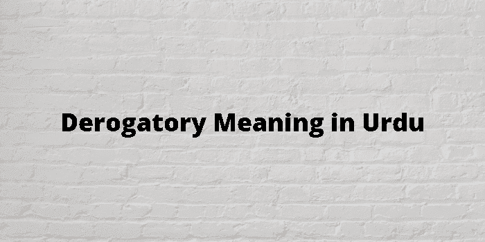 derogatory