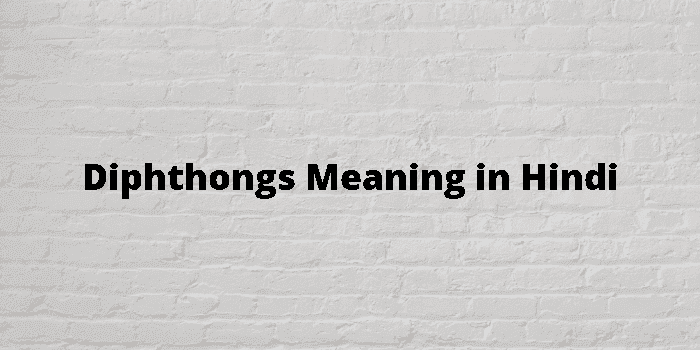 diphthongs