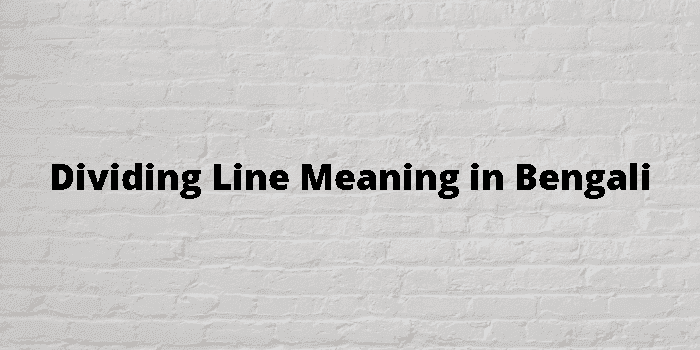 dividing line