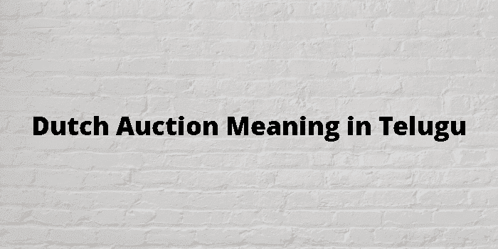 dutch auction