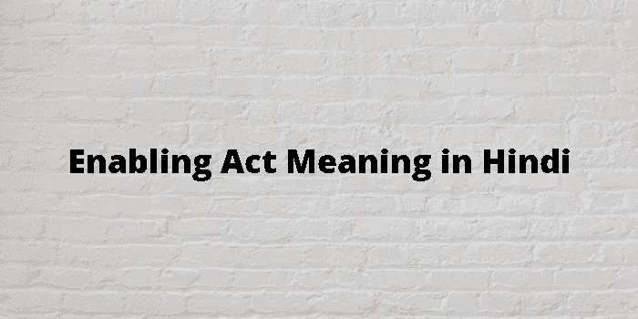 enabling act