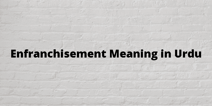 enfranchisement