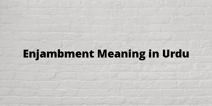 enjambment