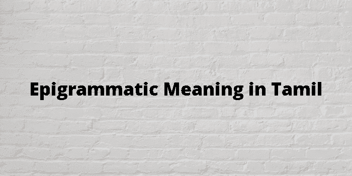 epigrammatic