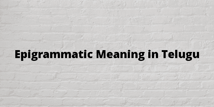 epigrammatic