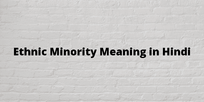 ethnic minority