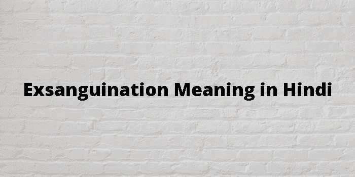 exsanguination