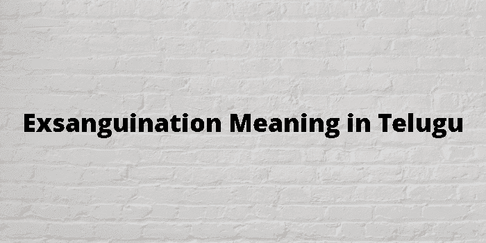 exsanguination