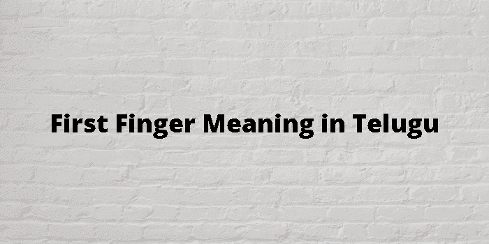first finger