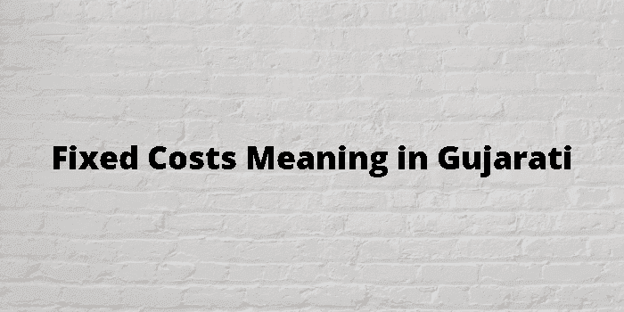 fixed costs