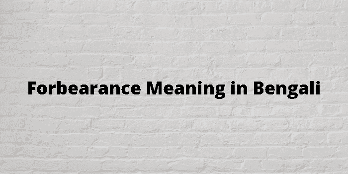 forbearance