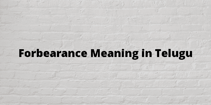 forbearance