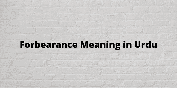 forbearance