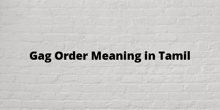 gag order