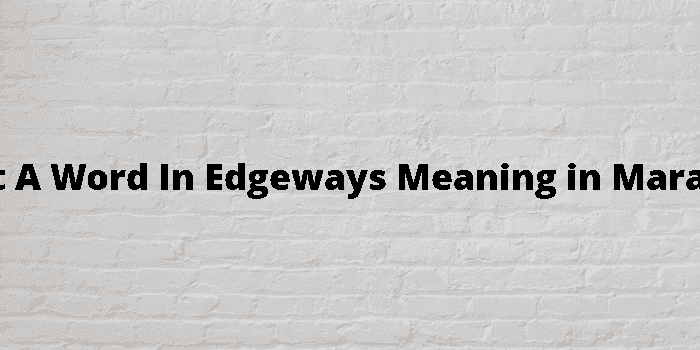 get a word in edgeways