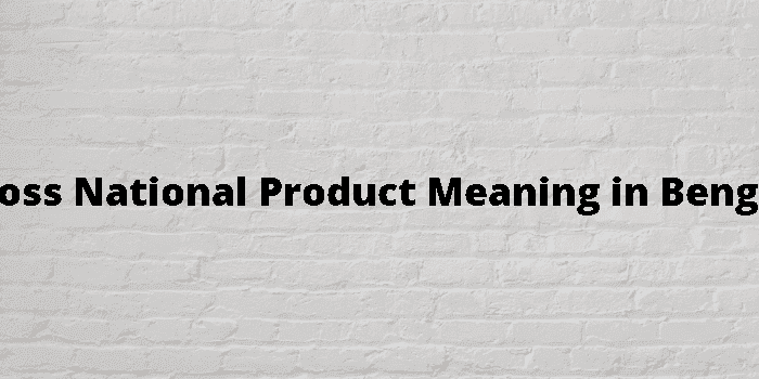 gross national product