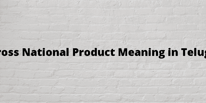 gross national product