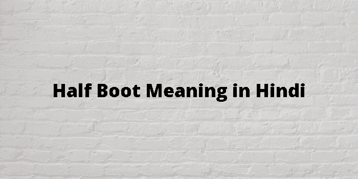 half boot