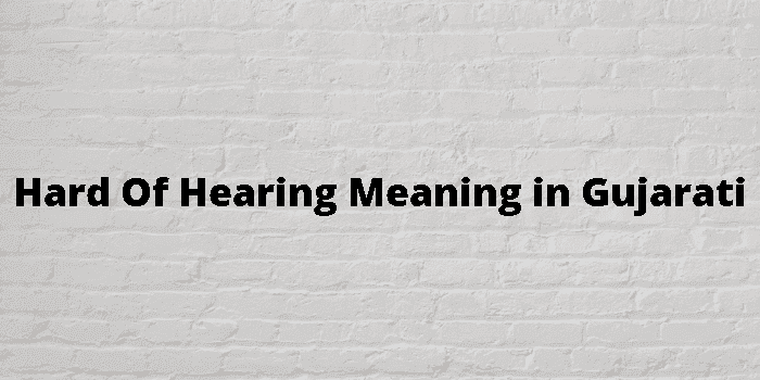 hard of hearing