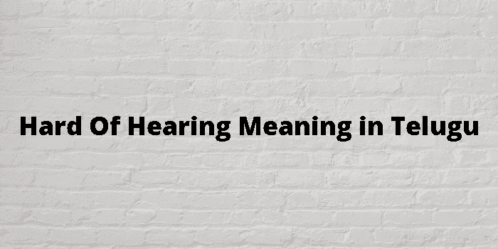 hard of hearing