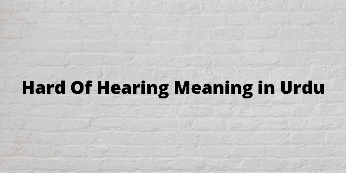 hard of hearing