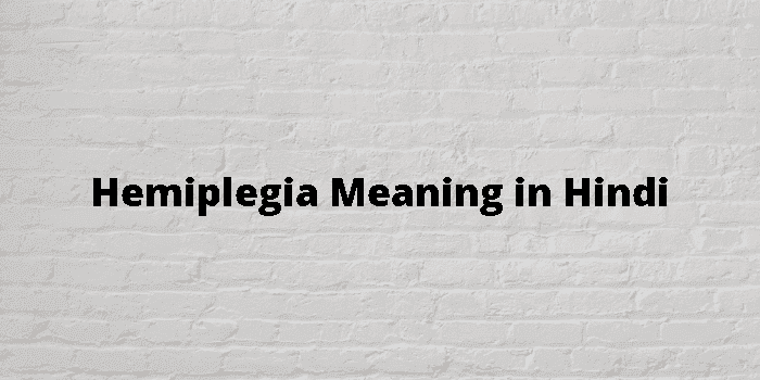 hemiplegia