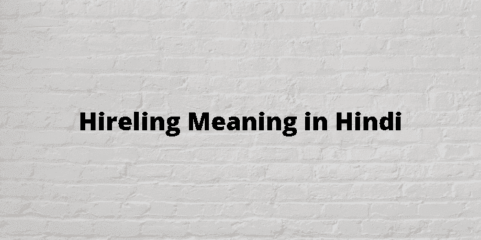 hireling