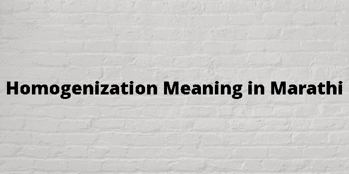 homogenization