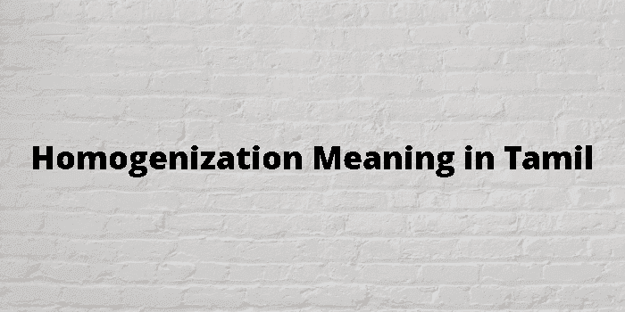 homogenization