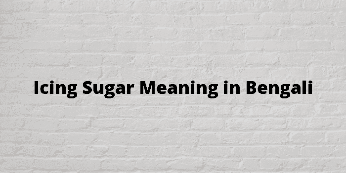 icing sugar