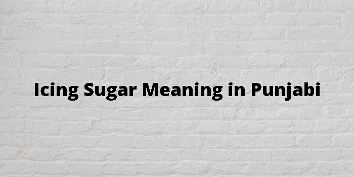 icing sugar