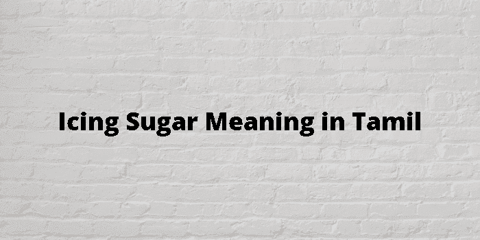 icing sugar