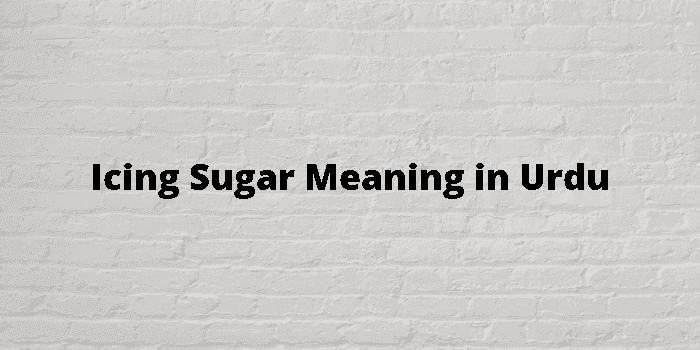 icing sugar