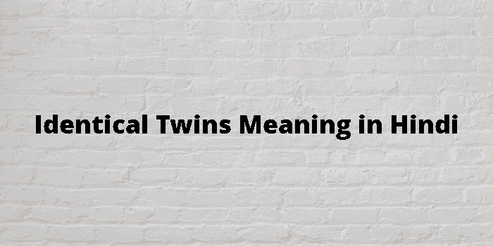 identical twins