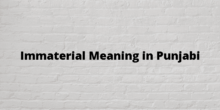 immaterial