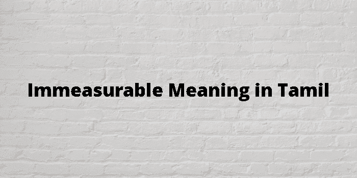 immeasurable