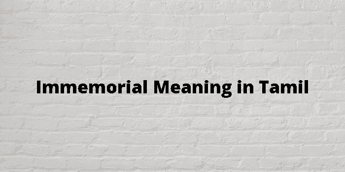 immemorial