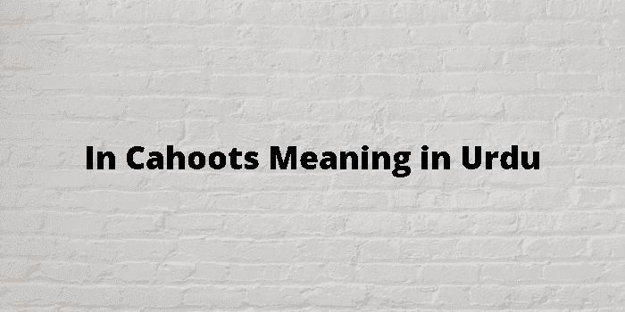 in cahoots