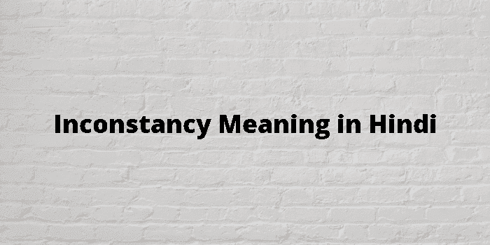 inconstancy