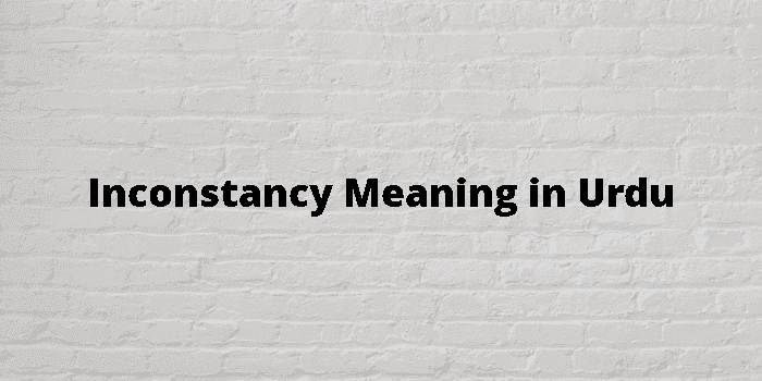 inconstancy