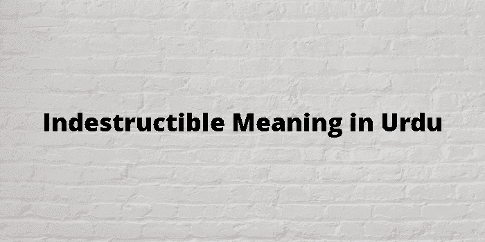 indestructible