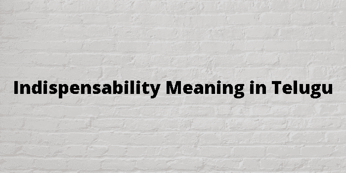 indispensability